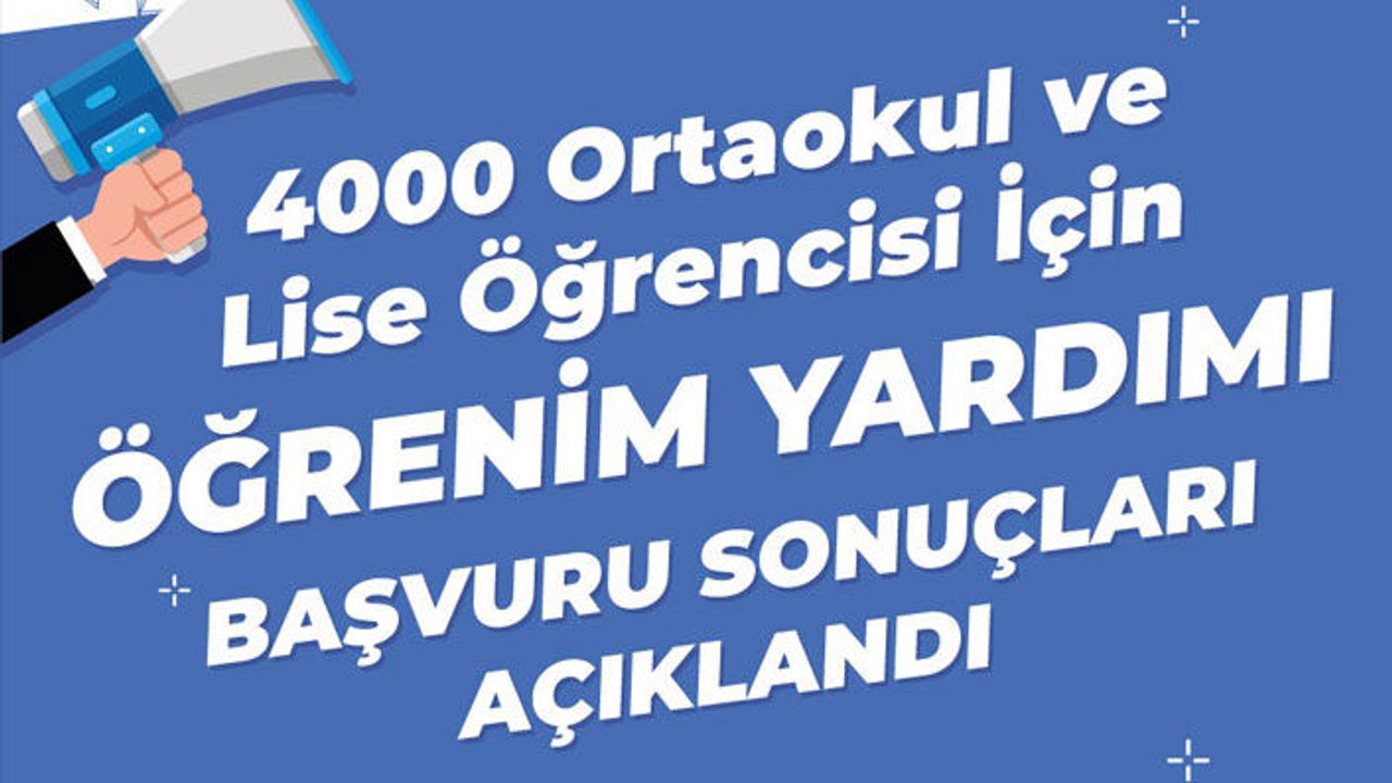 Merkezefendi Belediyesi Öğrenim Yardımı Sonuçları Açıklandı