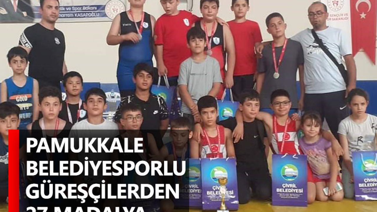 Pamukkale Belediyesporlu Güreşçilerden 27 Madalya