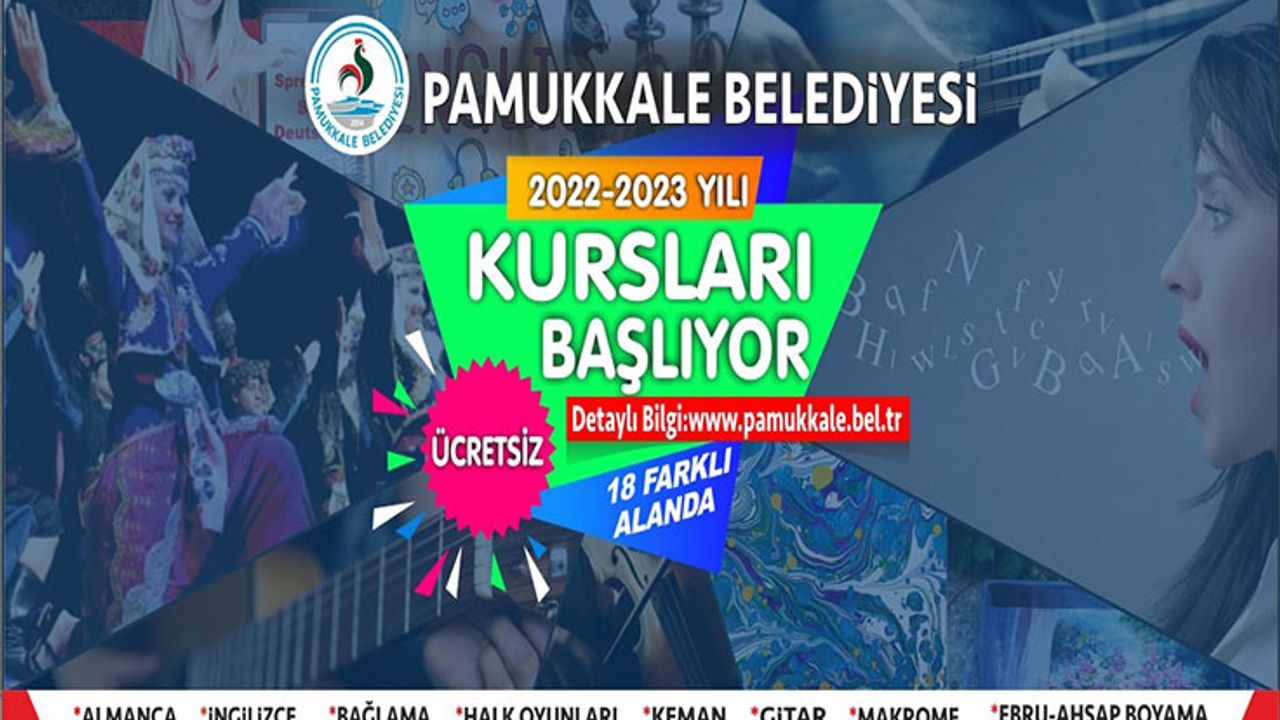 Pamukkale Belediyesi’nin Yeni Dönem Kursları Başlıyor