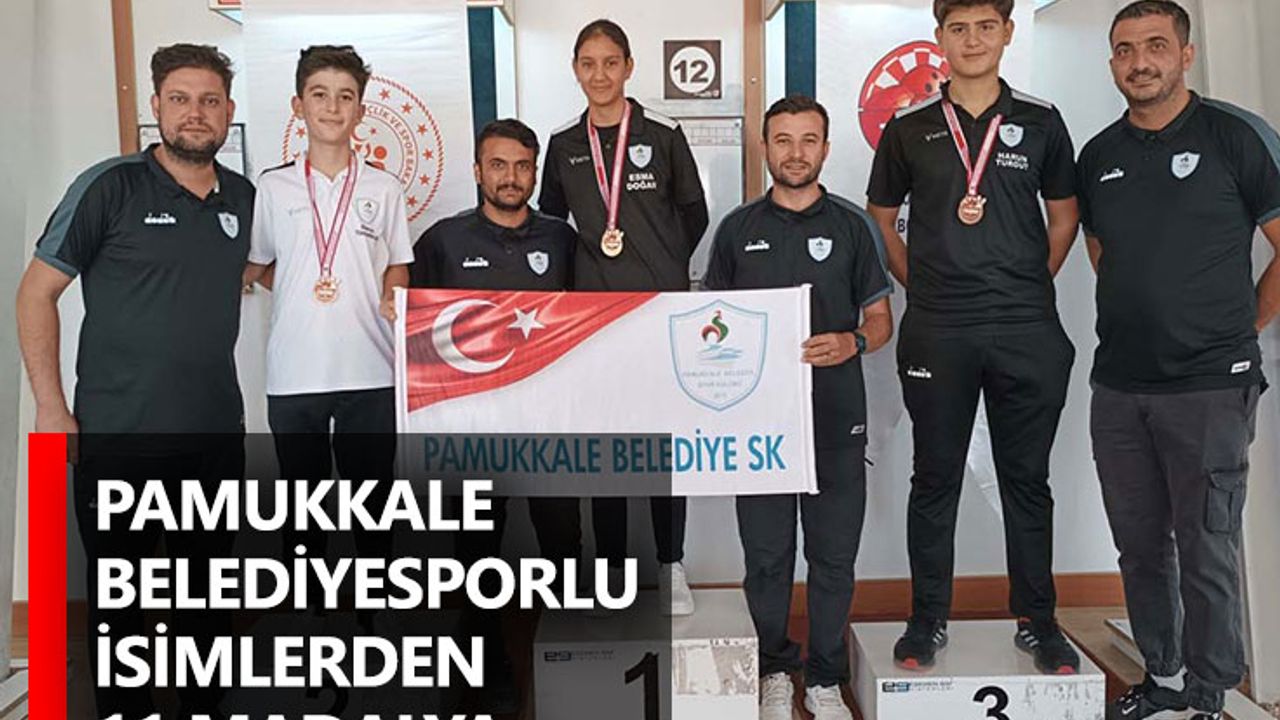 Pamukkale Belediyesporlu İsimlerden 11 Madalya