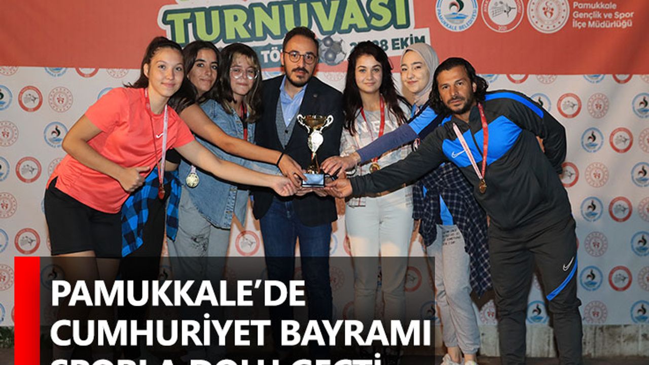 Pamukkale’de Cumhuriyet Bayramı Sporla Dolu Geçti