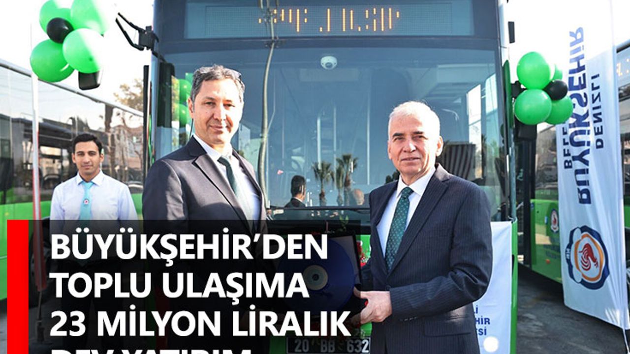 Büyükşehir Ulaşım AŞ filosuna 8 yeni otobüs