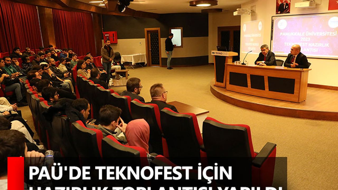 PAÜ'de Teknofest İçin Hazırlık Toplantısı Yapıldı