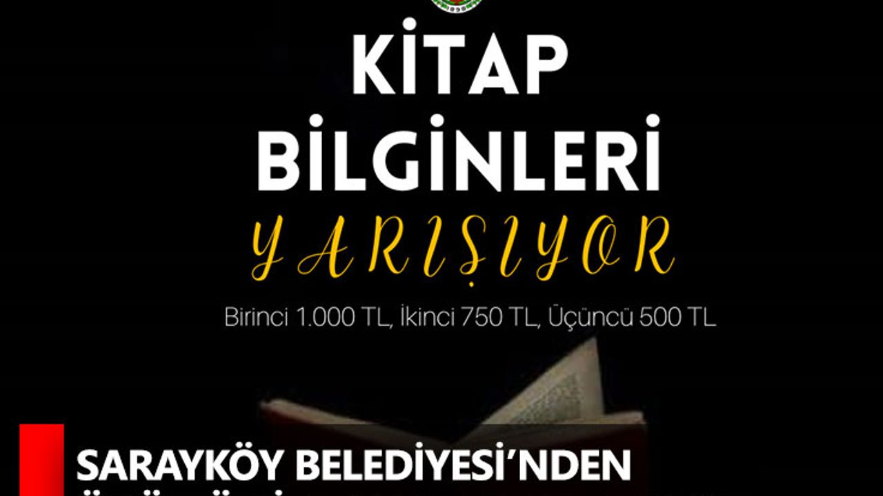 Sarayköy Belediyesi’nden ödüllü kitap okuma yarışması
