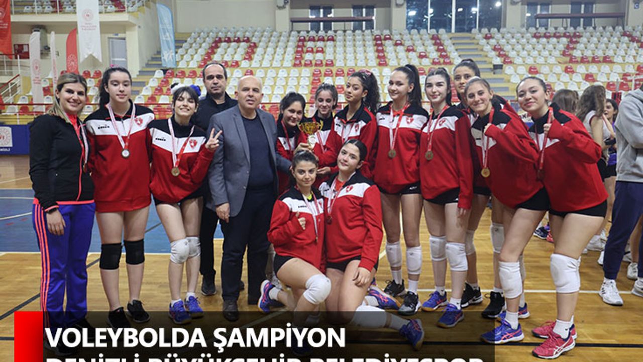 Voleybolda Şampiyon Denizli Büyükşehir Belediyespor