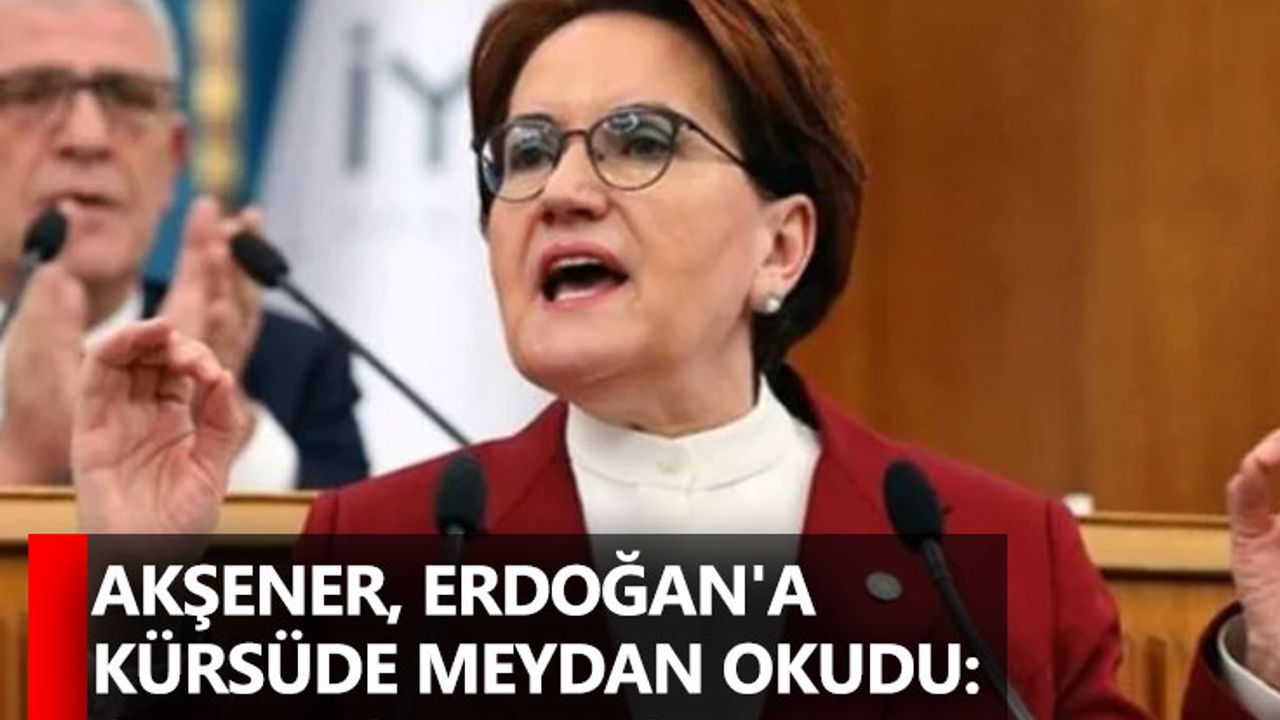 Akşener, Erdoğan'a kürsüde meydan okudu: Sırada sen varsın!
