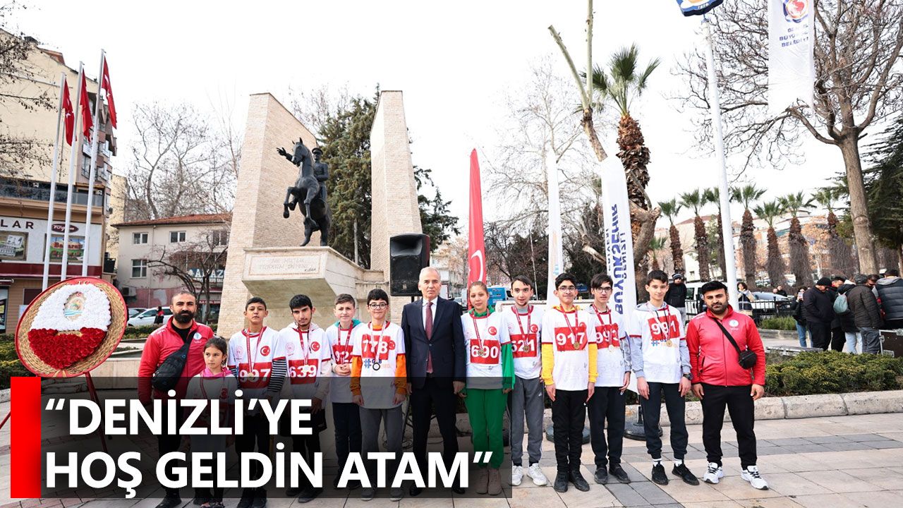 Atatürk'ün Denizli'ye gelişinin 92. yıldönümü anıldı