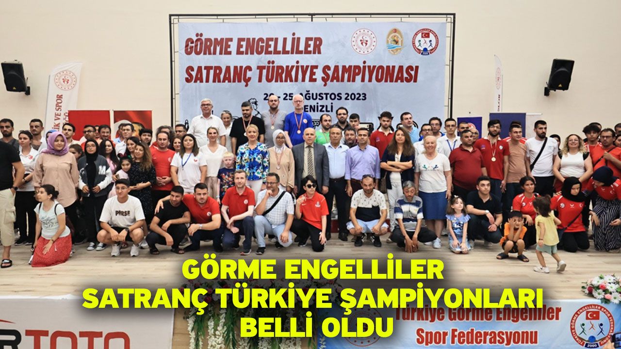 Görme Engelliler Satranç Türkiye Şampiyonları Belli Oldu