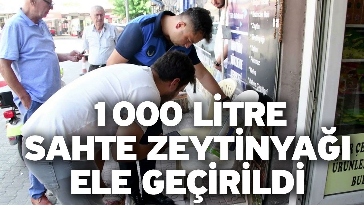 Buldan’da zeytinyağı denetimi yapıldı: 1000 Litre Sahte Zeytinyağı Ele Geçirildi