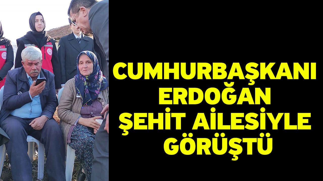 Cumhurbaşkanı Erdoğan şehit ailesiyle görüştü