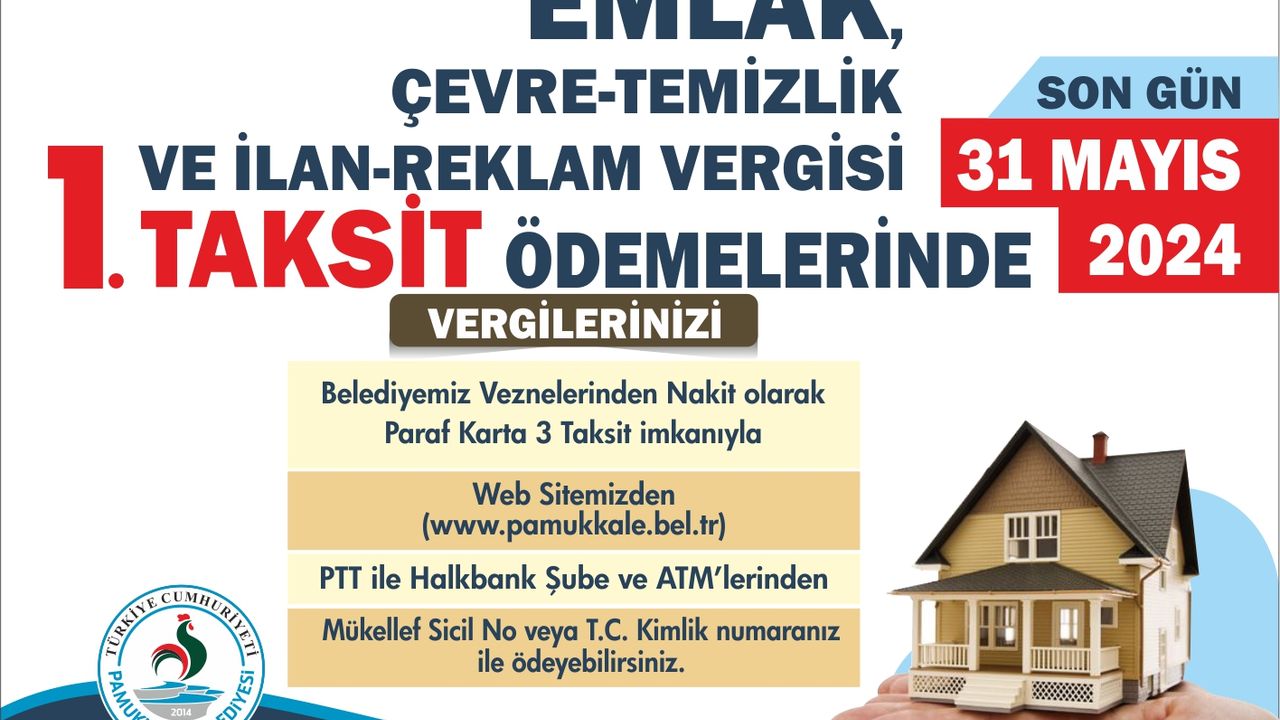 Pamukkale Belediyesi 1.Taksit Ödemeleri İçin Uyardı
