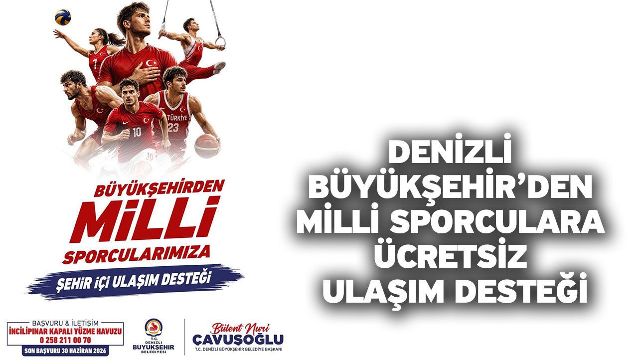 Denizli Büyükşehir’den milli sporculara ücretsiz u