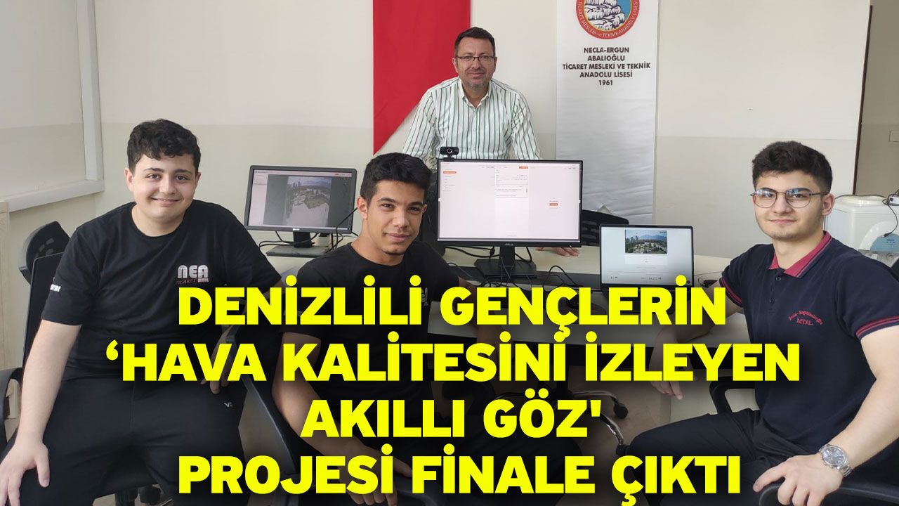 Denizlili gençlerin ‘Hava kalitesini izleyen akıll