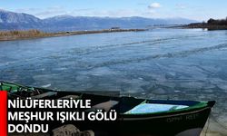 Nilüferleriyle meşhur Işıklı Gölü dondu