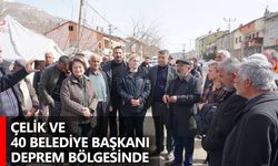 Çelik Ve 40 Belediye Başkanı Deprem Bölgesinde