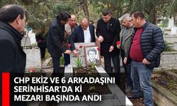 Cumhuriyet Halk Partisi Denizli Örgütü Ekiz Ve 6 Arkadaşını Serinhisar'da Ki Mezarı Başında Andı
