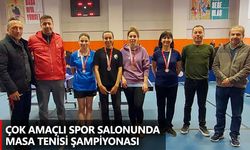 Çok Amaçlı Spor Salonunda Masa Tenisi Şampiyonası