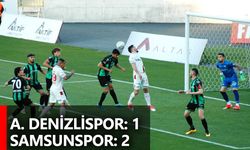 Spor Toto 1. Lig: A. Denizlispor: 1 - Samsunspor: 2