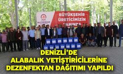 Denizli’de Alabalık Yetiştiricilerine Dezenfektan Dağıtımı Yapıldı