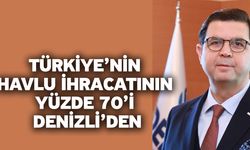 Türkiye’nin havlu ihracatının yüzde 70’i Denizli’den