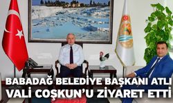 Babadağ Belediye Başkanı Atlı, Vali Coşkun’u Ziyaret Etti