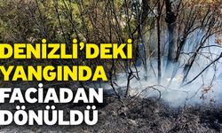 Denizli’deki yangında faciadan dönüldü