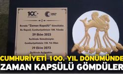 Cumhuriyeti 100. Yıl dönümünde zaman kapsülü gömdüler