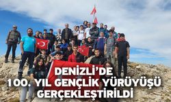 Denizli’de 100. Yıl Gençlik Yürüyüşü gerçekleştirildi