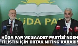 HÜDA PAR ve Saadet Partisi'nden Filistin için ortak miting kararı!