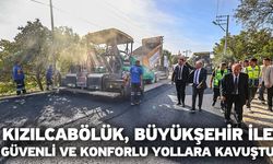 Zolan, Kızılcabölük’te asfalt çalışmalarını inceledi