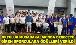 Okçuluk Müsabakalarında Dereceye Giren Sporculara Ödülleri Verildi