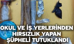 Okul ve iş yerlerinden hırsızlık yapan şüpheli tutuklandı