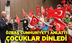 Özbaş Cumhuriyet’i anlattı, çocuklar dinledi