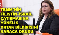 TBMM’nin Filistin-İsrail Çatışmasına Yönelik Ortak Bildirisini Karaca Okudu