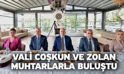 Vali Coşkun Ve Zolan Muhtarlarla Buluştu