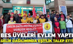 BES üyeleri eylem yaptı! Gelir dağılımında eşitlik talep etti