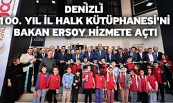 Denizli 100. Yıl İl Halk Kütüphanesi'ni Bakan Ersoy hizmete açtı