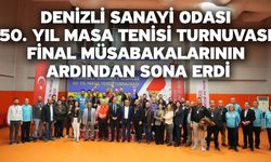 Denizli Sanayi Odası 50. Yıl Masa Tenisi Turnuvası Final Müsabakalarının Ardından Sona Erdi