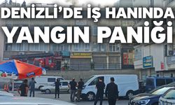 Denizli’de iş hanında yangın paniği