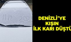 Denizli’ye kışın ilk karı düştü