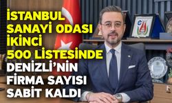 İstanbul Sanayi Odası İkinci 500 Listesinde Denizli’nin Firma Sayısı Sabit Kaldı