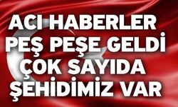 Acı haberler peş peşe geldi! Çok sayıda şehidimiz var