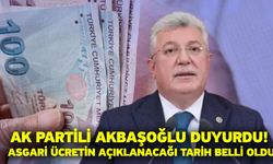 AK Partili Akbaşoğlu duyurdu! Asgari ücretin açıklanacağı tarih belli oldu