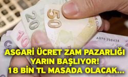 Asgari ücret zam pazarlığı yarın başlıyor! 18 bin TL masada olacak...