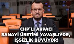 CHP’li Arpacı: Sanayi Üretimi Yavaşlıyor, İşsizlik Büyüyor!