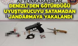 Denizli’den götürdüğü uyuşturucuyu satamadan jandarmaya yakalandı