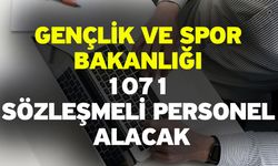 Gençlik Ve Spor Bakanlığı 1071 Sözleşmeli Personel Alacak