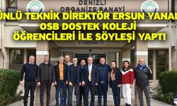 Ünlü Teknik Direktör Ersun Yanal OSB DOSTEK Koleji Öğrencileri İle Söyleşi Yaptı