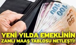 Yeni yılda emeklinin zamlı maaş tablosu netleşti!