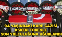 94 Yaşındaki Kore Gazisi Askeri Törenle Son Yolculuğuna Uğurlandı